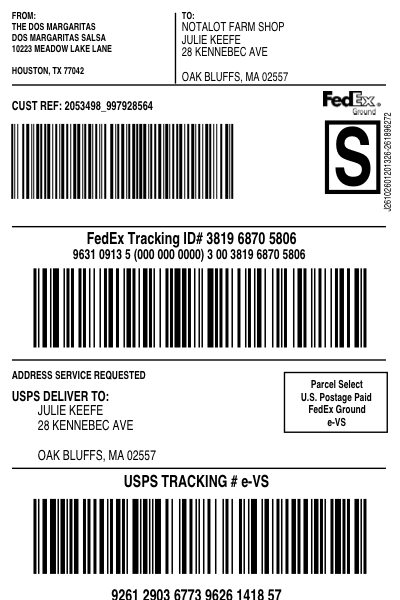 FedEx Ground label