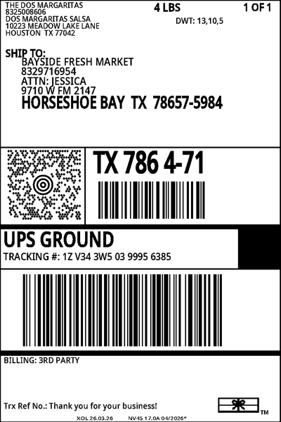 UPS Ground label